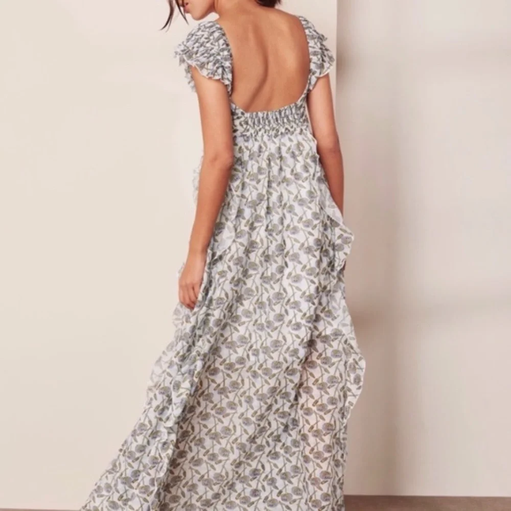 Foxiedox Printed Bardot Maxi Dress Size S - Picture 14 of 16